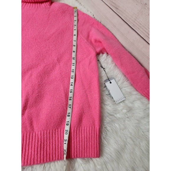 NWT‎ Collection by Cezele Women's Hot Pink Trunk Neck Long Sleeve Sweater Size M - Picture 7 of 7